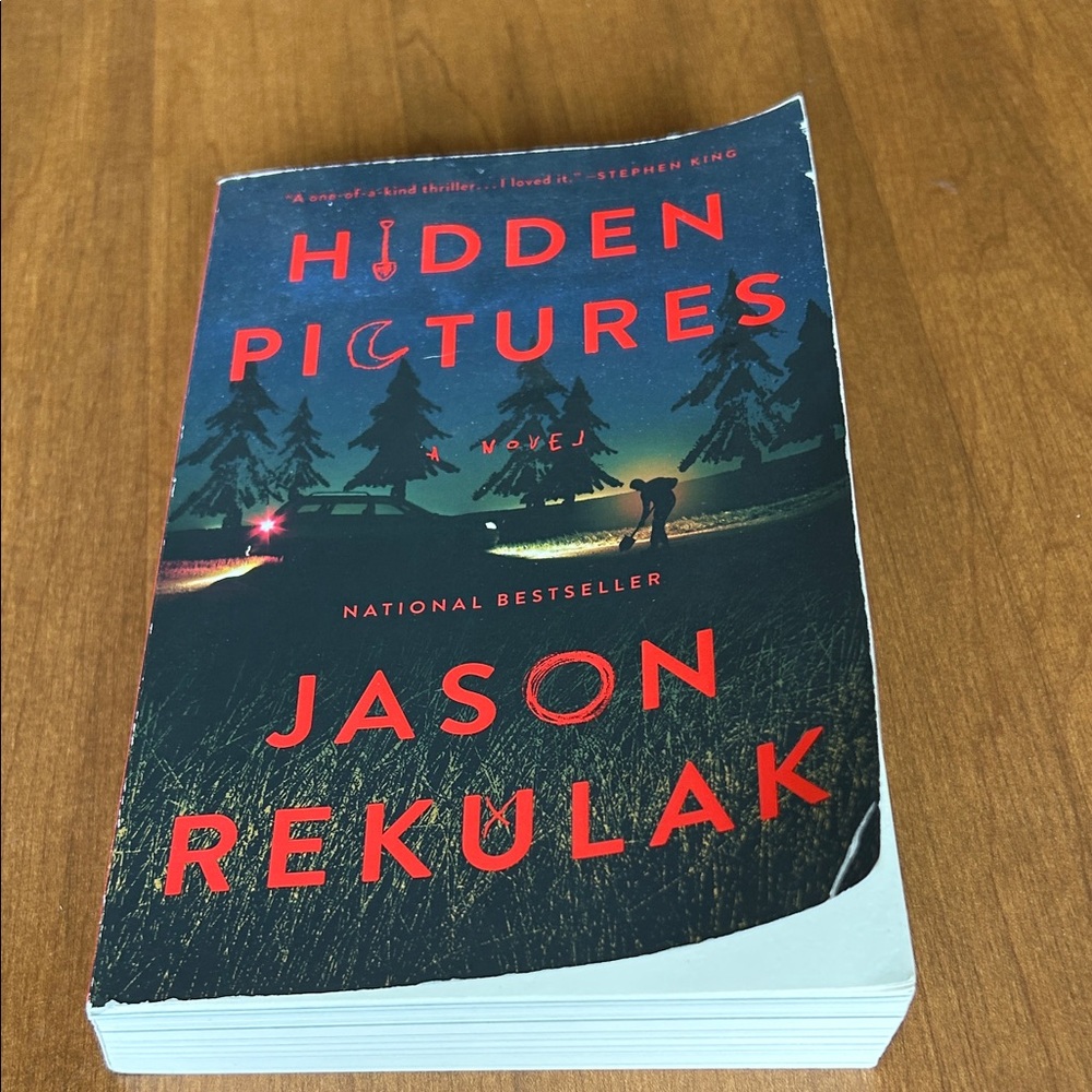 Hidden Pictures Paperback Book - Black and Red Cover